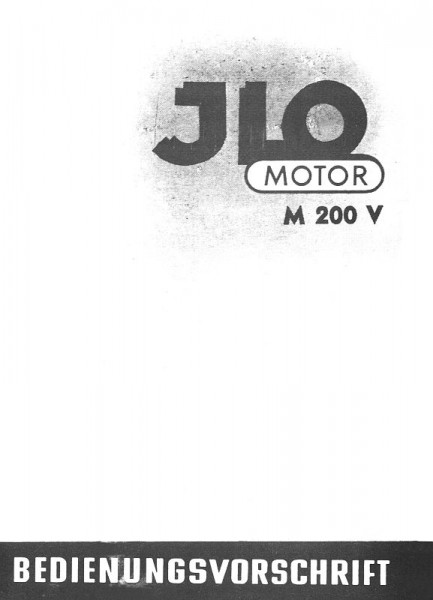 Bedienungsvorschrift ILO M200V